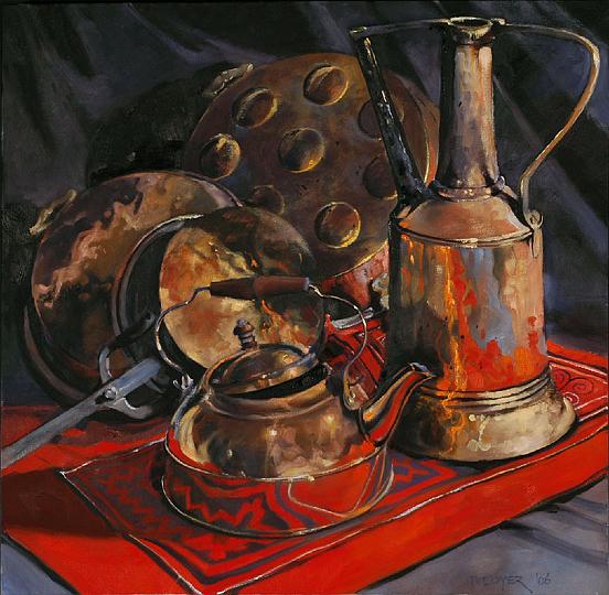 A Study In Copper.jpg - A Study in Copper 24"x24" $1,000